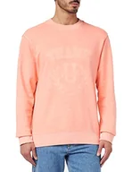 Bluzy męskie - BOSS Męska bluza Weneoncrew, Bright Orange827, M - miniaturka - grafika 1