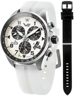 Zegarki męskie - Zegarek Vostok Europe 6S30-325A743SW Space Race White Chrono - miniaturka - grafika 1
