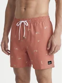 Kąpielówki męskie - Quiksilver Szorty kąpielowe Stretch Printed Volley 16 EQYJV04217 Różowy Regular Fit - miniaturka - grafika 1