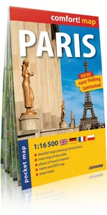 ExpressMap praca zbiorowa comfort! map Paryż (Paris). Kieszonkowy, laminowany plan miasta 1:16 500 - Atlasy i mapy - miniaturka - grafika 1