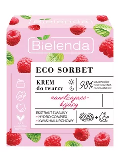 Bielenda Eco Sorbet Malina Krem do twarzy nawilżająco-kojący na dzień i noc 50ml 124494 - Kremy do twarzy - miniaturka - grafika 1