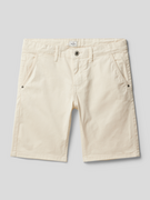 Spodnie i spodenki dla chłopców - Szorty chinosy z kieszeniami z wypustką model ‘BURN’ - miniaturka - grafika 1