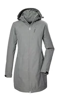 Kurtki damskie - killtec Damska kurtka softshell z odpinanym kapturem KOS 57 WMN SFTSHLL PRK, jasnooliwkowa, 50, 42854-000 - miniaturka - grafika 1