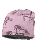 Czapki damskie - MaxiMo Dwustronna czapka beanie w kolorze jasnoróżowo-szarym - miniaturka - grafika 1