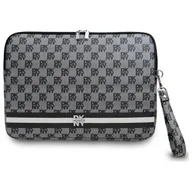 Torby na laptopy - Etui DKNY DKNY Sleeve DKCS14PVSHLK 14" czarny/black Checkered Pattern Printed Stripes - miniaturka - grafika 1