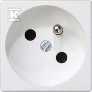 Simon Gniazdo K45 z uziemieniem 16A/230V~, szybkozłączki, biały - Gniazdka elektryczne - miniaturka - grafika 1