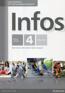 Infos 4 Zeszyt ćwiczeń - dostępny od ręki, wysyłka od 2,99 - Książki do nauki języka angielskiego - miniaturka - grafika 1