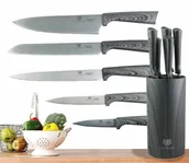 Noże kuchenne - Karl Hausmann Komplet noży kuchennych w bloku szary zestaw 5 6052 - miniaturka - grafika 1