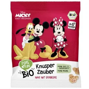 Chrupki kukurydziane truskawkowe BIO 30 g Myszka Miki - Chrupki - miniaturka - grafika 1