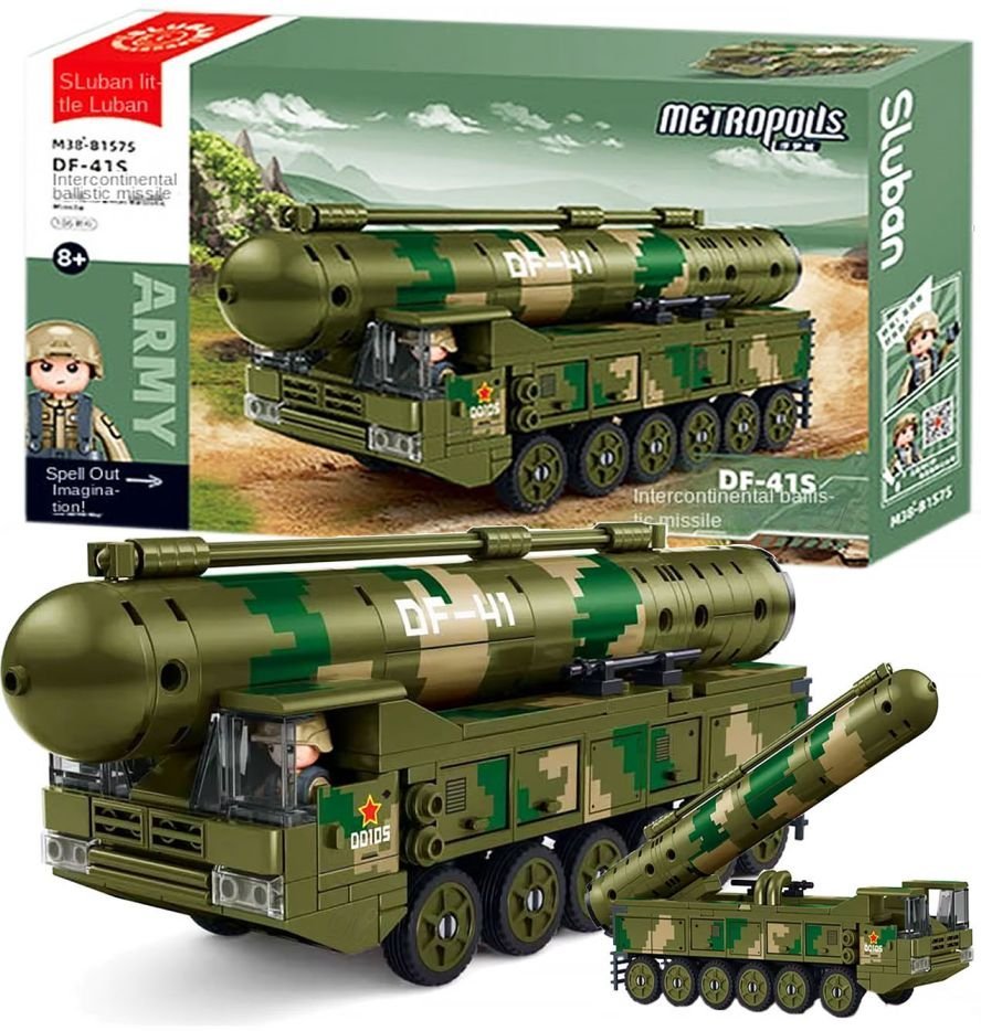 TRANSPORTER DF41 - 1575 klocki zestaw czołg bronie figurki pojazdy wojsko