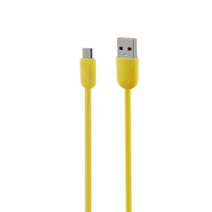 Kabel VIDVIE CB495 USB/Micro 2.4A, 1.2m żółty - Kable USB - miniaturka - grafika 1