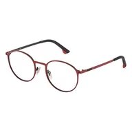 Akcesoria i dodatki do ubrań dla dzieci - Police VK554 IDOL JR 4 Kids 08U6 nowe okulary dla dzieci, Czarny matowy z błyszczącą czerwoną częścią, 48 - miniaturka - grafika 1