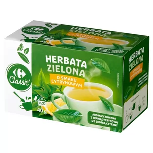 Carrefour Classic Herbata zielona o smaku cytrynowym 40 g (20 x 2 g) - Herbata - miniaturka - grafika 1