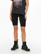 Spodenki damskie - ONLY Kolarki 15174969 Czarny Slim Fit - miniaturka - grafika 1