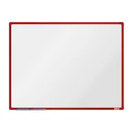 Tablice i flipcharty - boardOK Biała magnetyczna tablica boardOK, 120 x 90 cm, czerwona rama VOK120090-1300 - miniaturka - grafika 1