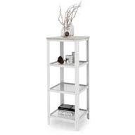 Regały - Skandynawski regał biały + dąb sonoma F0-W44 - miniaturka - grafika 1