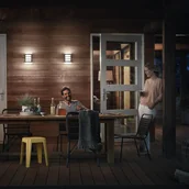 Lampy ogrodowe - Philips Python kinkiet LED 4 000 K antracyt - miniaturka - grafika 1