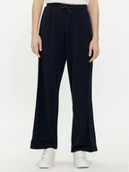 Spodnie sportowe damskie - Tommy Hilfiger Spodnie dresowe UW0UW04771 Granatowy Relaxed Fit - miniaturka - grafika 1