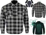 Koszule męskie - Bikers Gear Australia męska koszula rekreacyjna, wielokolorowa, czarna/biała, XXL - miniaturka - grafika 1