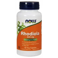 Suplementy naturalne - Now Foods Rhodiola Rosea - Różeniec Górski 500 mg (60 kaps.) - miniaturka - grafika 1