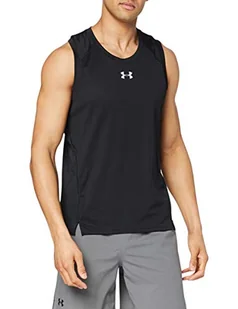 Under Armour Ua Qualifier koszulka męska singlet czarny/czarny/odblaskowy (001) XL - Koszulki sportowe męskie - miniaturka - grafika 1