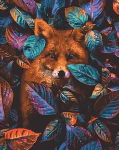 Malowanie po numerach 40x50cm Lis w liściach / Twoje Hobby - Malowanie po numerach - miniaturka - grafika 1