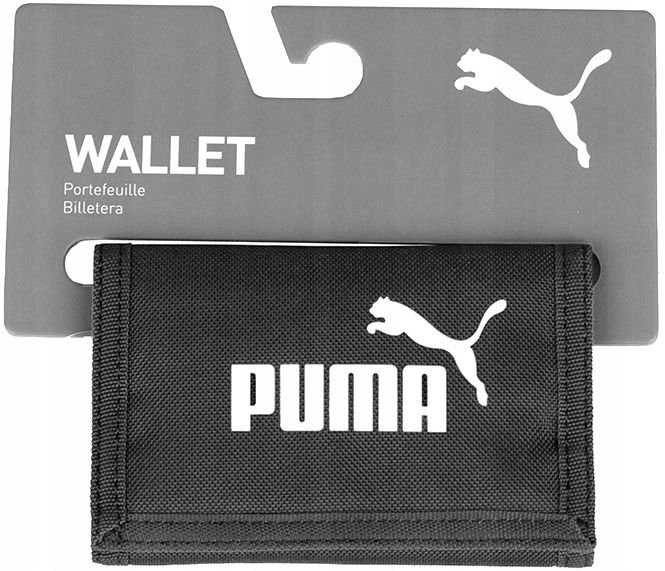 Puma Portfel Phase Wallet Cl Klasyczny Czarny Black Nowy Model Na Prezent