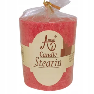 Naturalna świeca walec 80/70, zapachowa Czarna porzeczka, bordowa stearyna - Świece - miniaturka - grafika 1