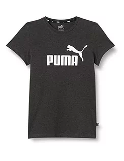 Koszulki męskie - Puma Damska koszulka z logo Ess Ciemnoszary wrzos XXL 58677407 - grafika 1