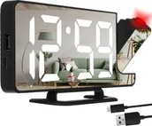 Zegary - Izoxis Budzik- zegar LED z projektorem Izoxis 19576 - miniaturka - grafika 1