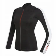 Kurtki rowerowe - Damska koszulka rowerowa zeroRH+ Spirit LS FZ black-white - M - miniaturka - grafika 1