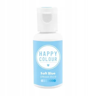 Barwnik olejowy do mas tłustych Happy Colour Soft Blue 20 ml - Dodatki do ciast w proszku - miniaturka - grafika 1