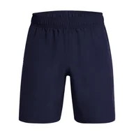 Spodenki męskie - Męskie Spodenki UNDER ARMOUR UA WOVEN WDMK SHORTS 1383356-410 – Granatowy - miniaturka - grafika 1