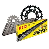 Części motocyklowe - Zestaw łańcuchów DID stal 530VX3 / 104 nit zamek do Honda CB F 1100 ccm rok prod. 1983-1984 - miniaturka - grafika 1