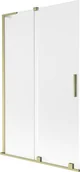 Parawany nawannowe - Mexen Velar L parawan nawannowy 2-skrzydłowy rozsuwany 110 x 150 cm, szron, złoty szczotkowany - 896-110-003-31-55 - miniaturka - grafika 1