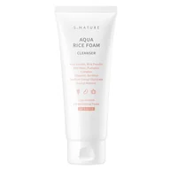 Pianki do mycia twarzy - S.NATURE Aqua Rice Foam Cleanser ryżowa pianka do mycia twarzy 80ml - miniaturka - grafika 1