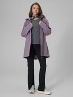 Płaszcze damskie - 4F Parka przejściowa membrana 5000 damska - fioletowa XXL - miniaturka - grafika 1