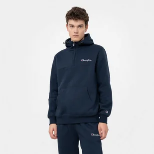 Męska bluza dresowa nierozpinana z kapturem CHAMPION ROCHESTER Half Zip Hooded Sweatshirt - Bluzy sportowe męskie - miniaturka - grafika 1
