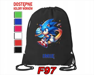 WOREK SZKOLNY NA WF SPORTOWY SONIC BŁYSKAWICA LISEK BAJKI - IMIĘ - Torby szkolne WOREK SZKOLNY NA WF SPORTOWY SONIC BŁYSKAWICA LISEK BAJKI - IMIĘ - Torby szkolne - miniaturka - grafika 1