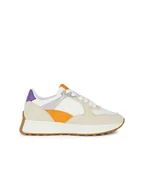 Trampki damskie - Geox Skórzane sneakersy "Amabel" ze wzorem - miniaturka - grafika 1