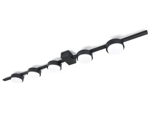 Lampa sufitowa natynkowa GX53 LED Zola x5 90cm - Czarna - Lampy sufitowe - miniaturka - grafika 1