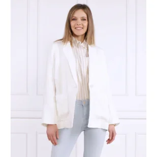 Tommy Hilfiger Lniana marynarka CASUAL LINEN SB BLAZER | Regular Fit - Marynarki i żakiety damskie - miniaturka - grafika 1