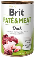 Mokra karma dla psów - Brit PATE & MEAT DUCK 400g - miniaturka - grafika 1