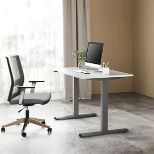 Stelaż / podstawa biurka, elektycznie regulowany, regulacja rozstawu 500mm, system antykolizyjny, szary, 100 kg nośność, Powerton - Inne meble biurowe - miniaturka - grafika 9