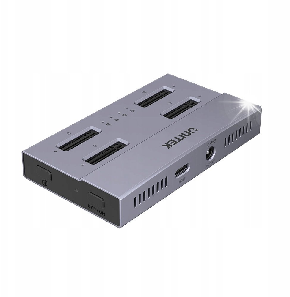 Stacja dokująca Unitek USB4 4-kieszeniowa stacja dokująca/ klonująca M.2 SSD