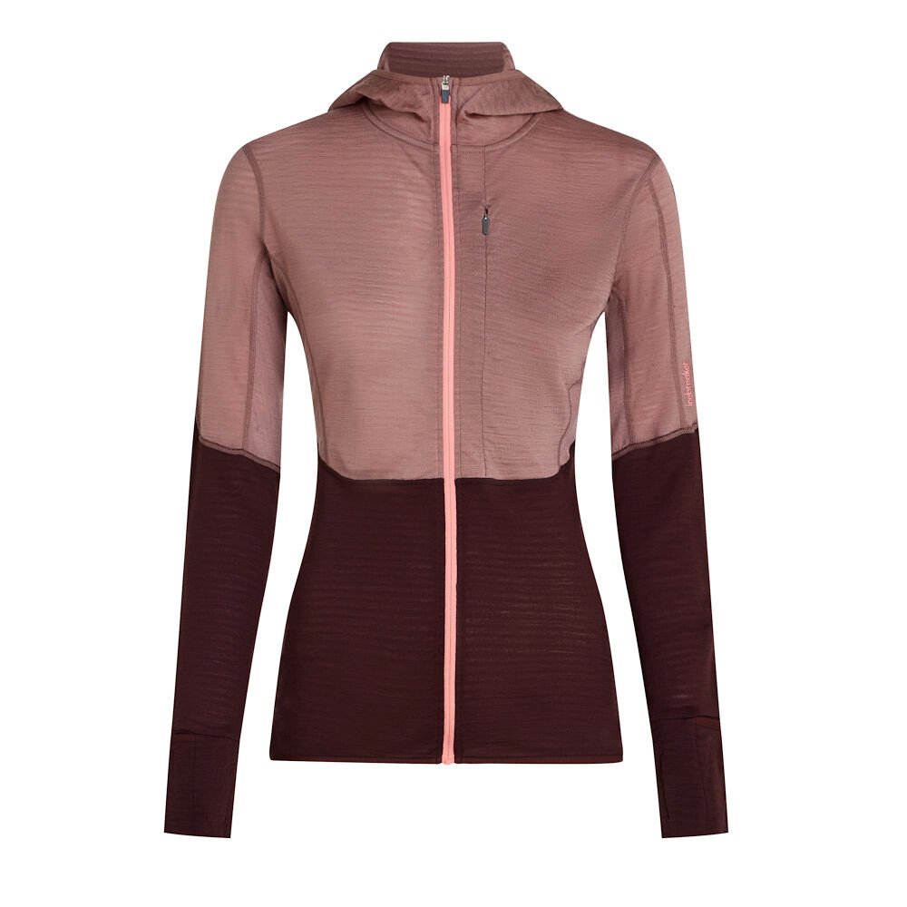 Bluza damska Icebreaker Merino 200 RealFleece Descender LS Zip H Sum/Java/Aci/Cb XS
