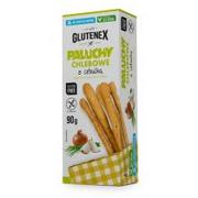 Paluszki - Glutenex Paluchy chlebowe z cebulą bez dodatku cukrów bezglutenowe 90 g - miniaturka - grafika 1