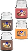 Świece - ZESTAW Świeca zapachowa w słoiku BISPOL Aura 28H MIX "5" ŚWIĄTECZNY" 4szt. - miniaturka - grafika 1