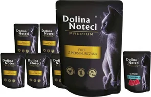 Dolina Noteci Premium z kurczakiem 10x85 + tuńczyk 85g - Mokra karma dla kotów - miniaturka - grafika 1