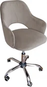 Fotele i krzesła biurowe - Krzesło biurowe Atos Milano Beżowe - miniaturka - grafika 1